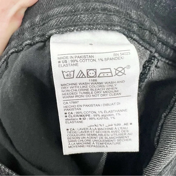 Old Navy OG Workwear Black Wash Overalls Denim BlackBerry Size 8 NWT - Picture 10 of 10